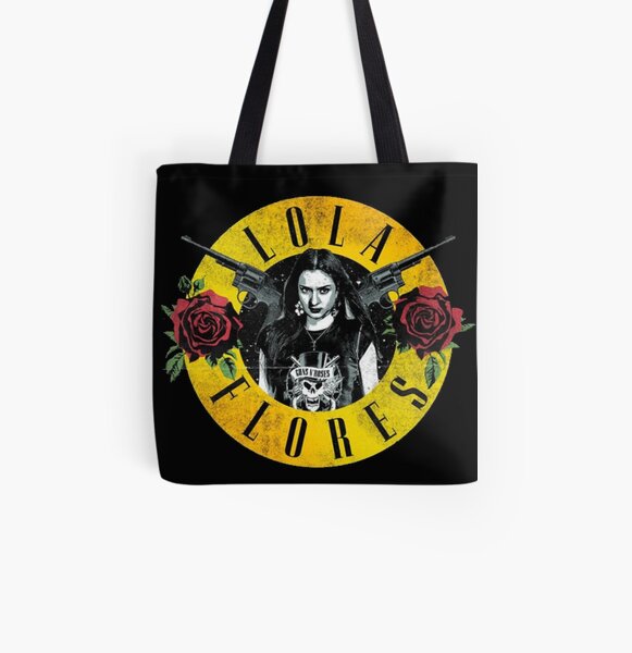 camiseta lola flores Bolsa estampada de tela