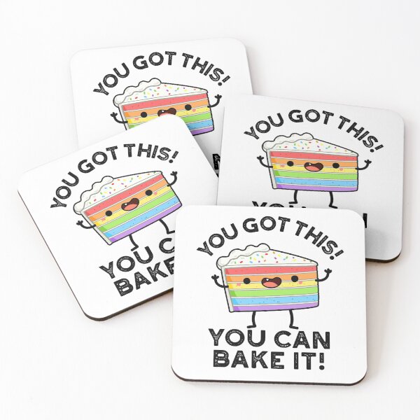 Item preview, You Got This You Can Bake It Positive Cake Puns  designed and sold by punnybone.