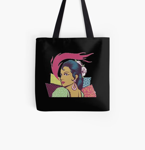 camiseta lola flores Bolsa estampada de tela