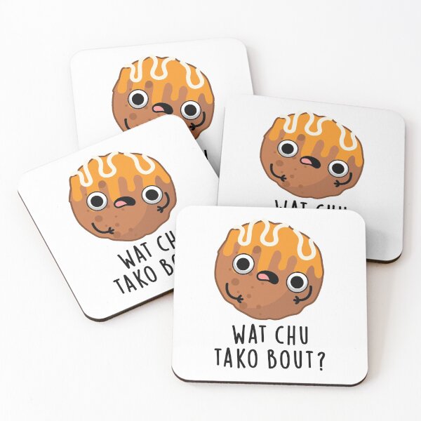 Item preview, Wat Chu Tako Bout Funny Food Puns  designed and sold by punnybone.