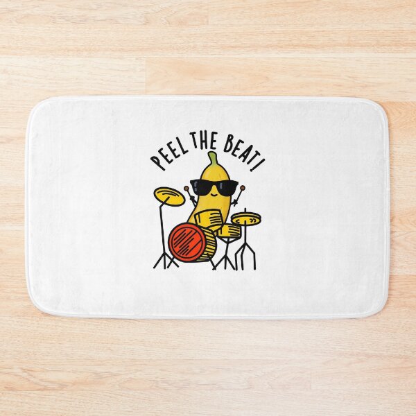 Item preview, Peel The Beat Funny Banana Drummer Puns designed and sold by punnybone.