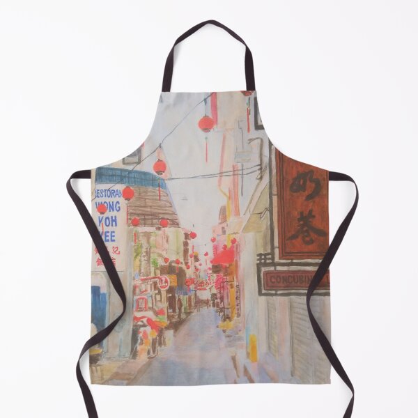 Item preview, Concubine Lane Watercolour Painting designed and sold by hockeng.