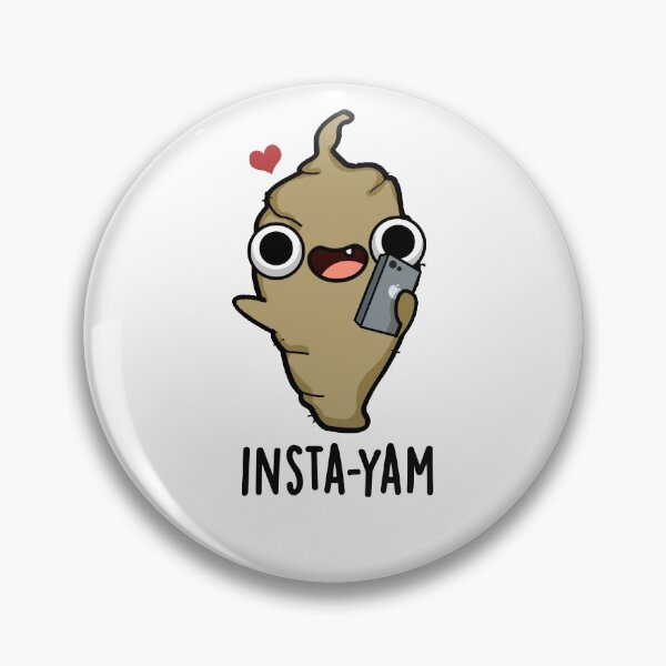 Item preview, Insta-yam Social Media Funny Veggie Puns  designed and sold by punnybone.