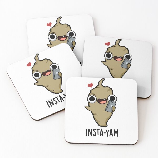 Item preview, Insta-yam Social Media Funny Veggie Puns  designed and sold by punnybone.
