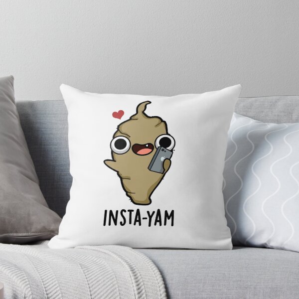 Item preview, Insta-yam Social Media Funny Veggie Puns  designed and sold by punnybone.
