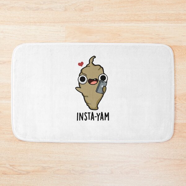 Item preview, Insta-yam Social Media Funny Veggie Puns  designed and sold by punnybone.