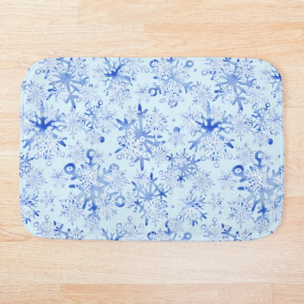 Item preview, Snowflake blue pattern motive, winter collection designed and sold by smashingarb.