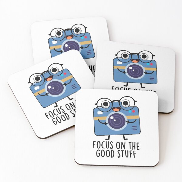 Item preview, Focus On The Good Stuff Positive Camera Puns  designed and sold by punnybone.