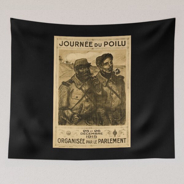 Item preview, retro journee du poilu vintage reclame designed and sold by CorasPosters.