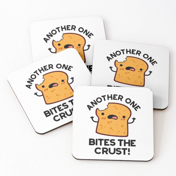 Item preview, Another One Bites The Crust Cute Bread Puns designed and sold by punnybone.