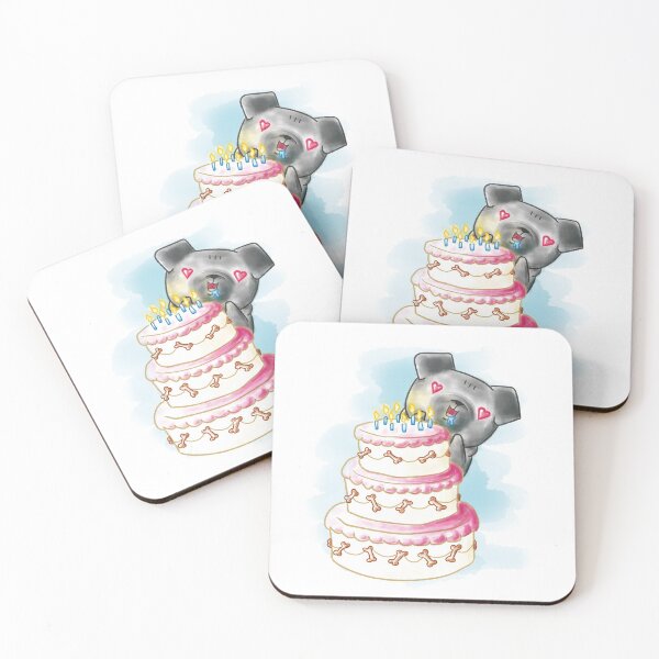 Item preview, Black Pug Birthday Cake designed and sold by Kimble & Co.
