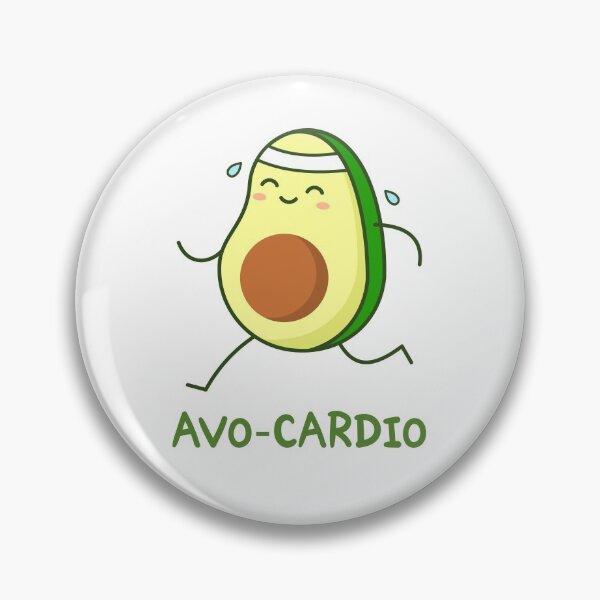 Item preview, Avocado running. Avo-Cardio pun. designed and sold by TashaVector.