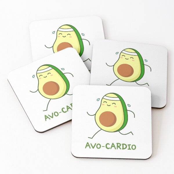 Item preview, Avocado running. Avo-Cardio pun. designed and sold by TashaVector.