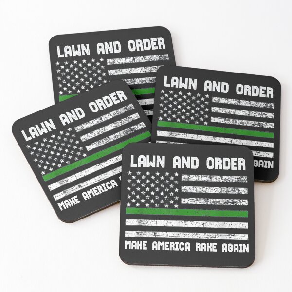 Item preview, Lawn and Order Make America Rake Again designed and sold by GaleBerry.
