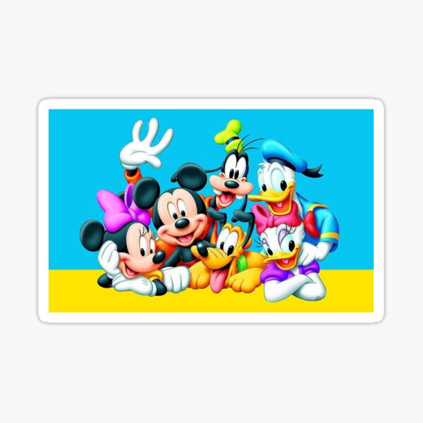 MICKEY MOUSE ES UNA IMAGEN MUY CREATIVA Pegatina