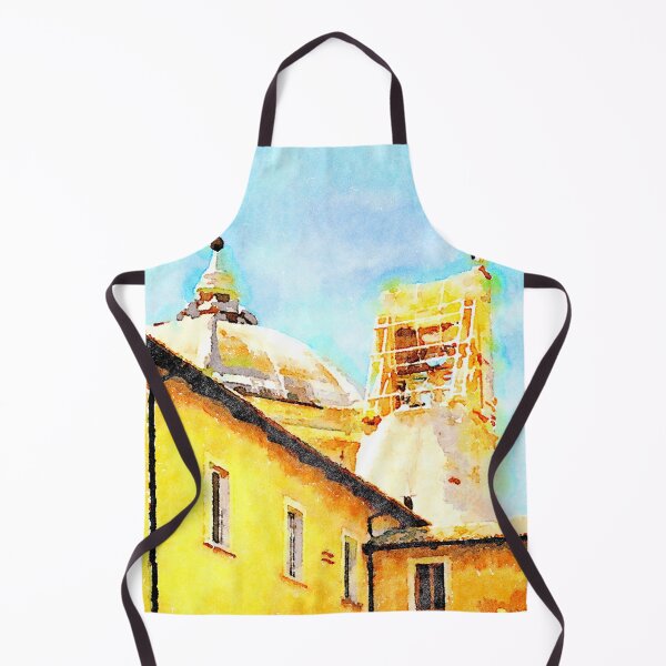 Item preview, L'Aquila: yellow building with dome and bell tower destroyed designed and sold by Giuseppe Cocco.