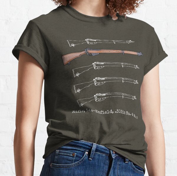 Rifle, Lee-Enfield, .303in No. 4 Mk 2 Classic T-Shirt