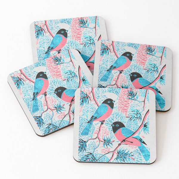 Item preview, Winter Woodland Festive Bullfinch designed and sold by katemargoli.