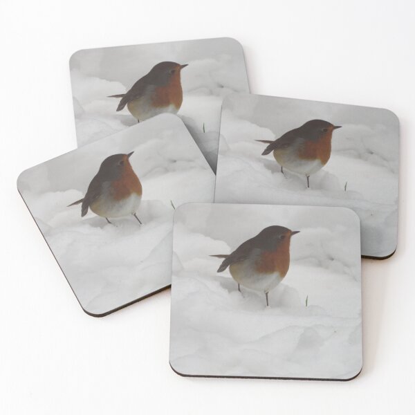 Item preview, Robin walking in snow designed and sold by Gaynor-dI.