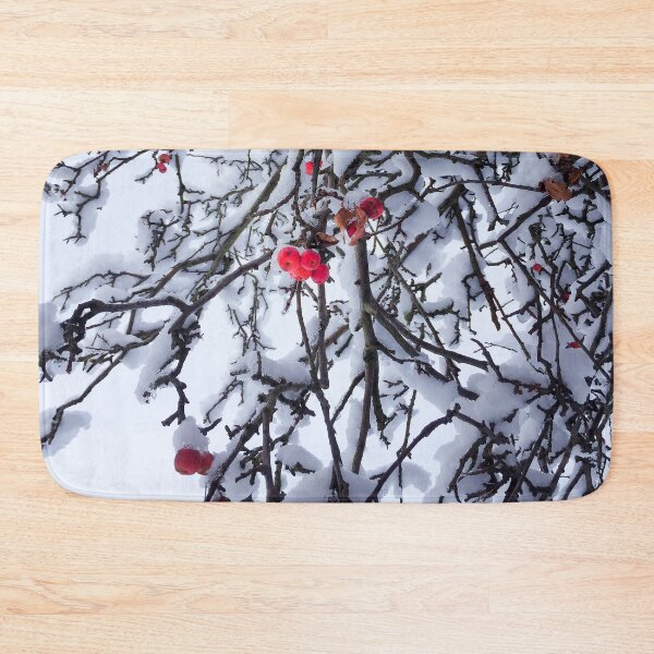 Item preview, Red winter berries in the snow. designed and sold by LindaCooke.