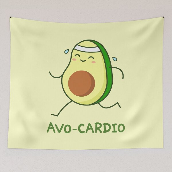 Item preview, Avo-Cardio pun. Avocado running.  designed and sold by TashaVector.