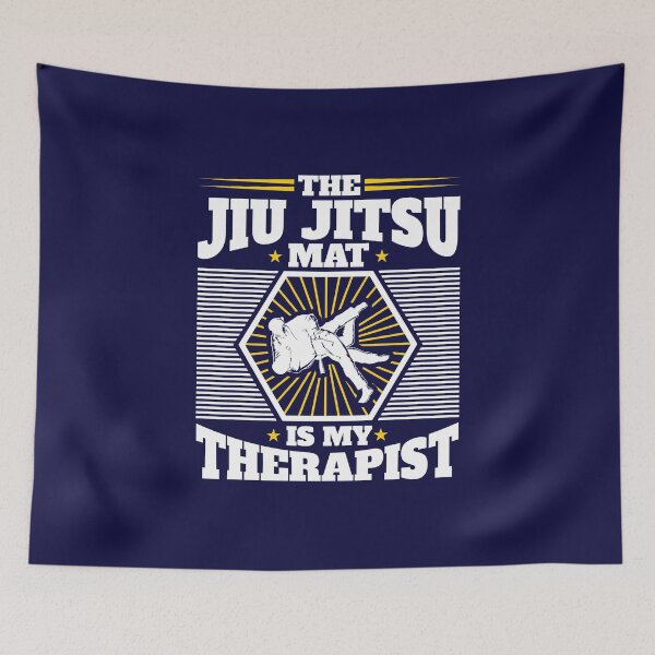 Item preview, BJJ The Jiu Jitsu Mat Is My Therapist designed and sold by jaygo.