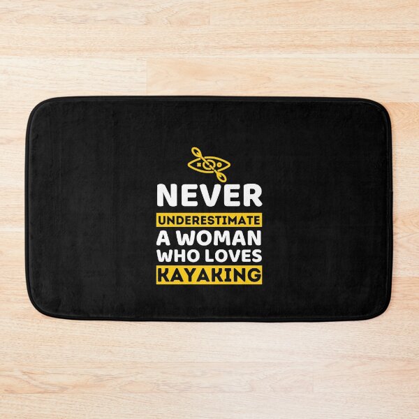 Item preview, Never Underestimate A Woman Who Loves Kayaking designed and sold by bifkee19.