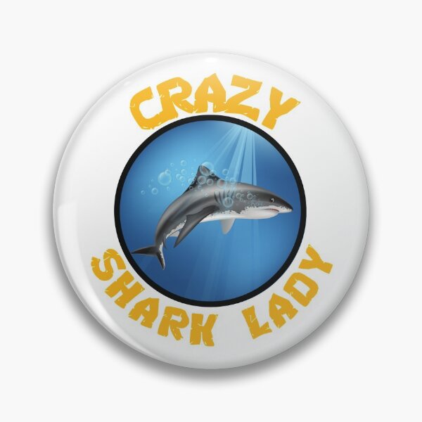 Item preview, The Crazy Shark Lady designed and sold by Jayzdesigns.