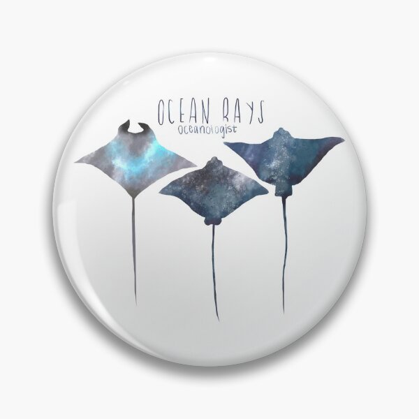 Item preview, Cute Watercolor Sting Rays and Coral Reef Wildlife Oceanologist - Blue Ocean designed and sold by TheRainbowRoom.