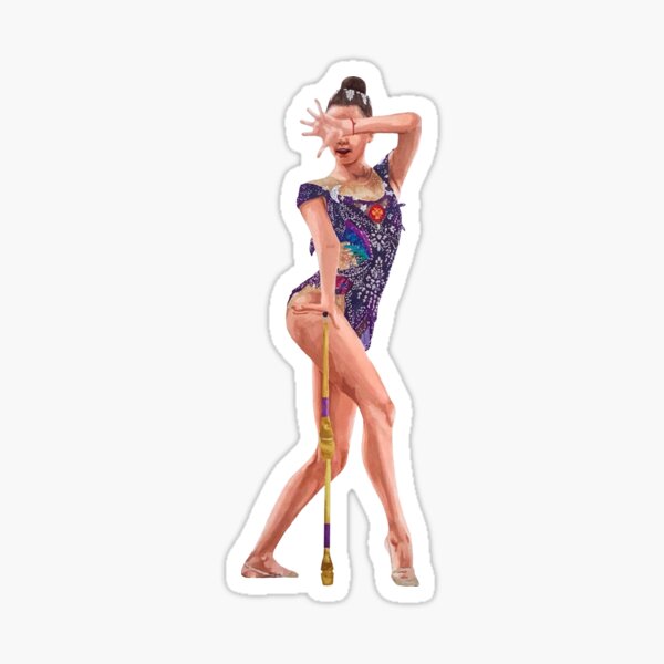 Rhythmic Gymnastics Dina Averina Clubs Sticker