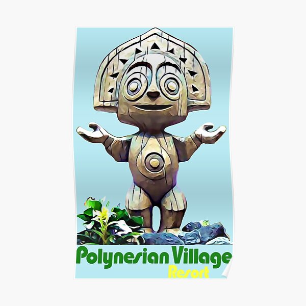 Maui Polynesian Lobby Statue Poster