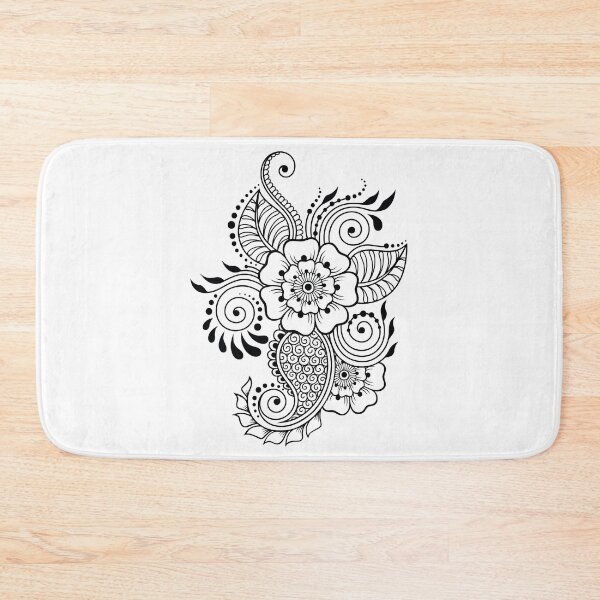 Item preview, Beautiful Henna Flowers Drawing Art designed and sold by JTS STORE.