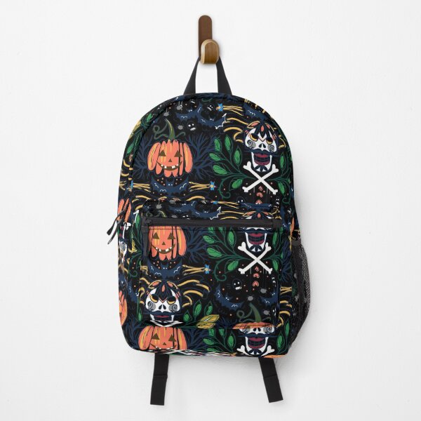Item preview, halloween pattern with skull and pumpkin designed and sold by Wizabi.