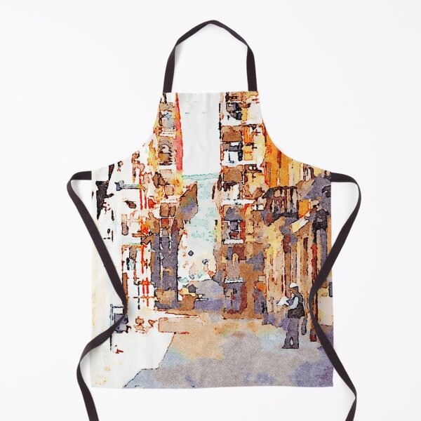 Item preview, L'Aquila: buildings with scaffolding and workers designed and sold by Giuseppe Cocco.