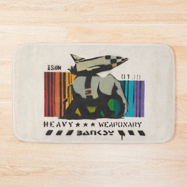 Item preview, Banksy Iconic Elephant with Missile Coloful Barcode designed and sold by WE-ARE-BANKSY.