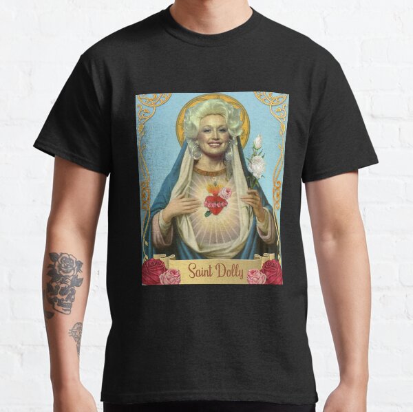 vintage saint dolly gift parton's lovers men women Classic T-Shirt