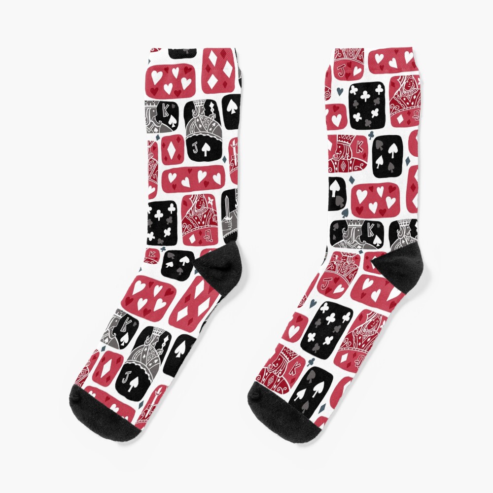 The Queen of Hearts Socks