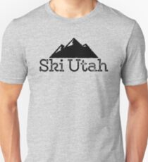 Ski Utah Vintage Berg Design Unisex T-Shirt