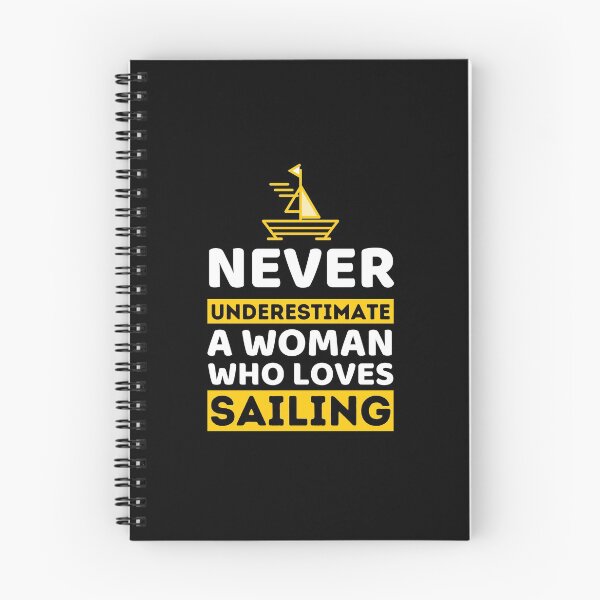 Item preview, Never Underestimate A Woman Who Loves Sailing designed and sold by bifkee19.