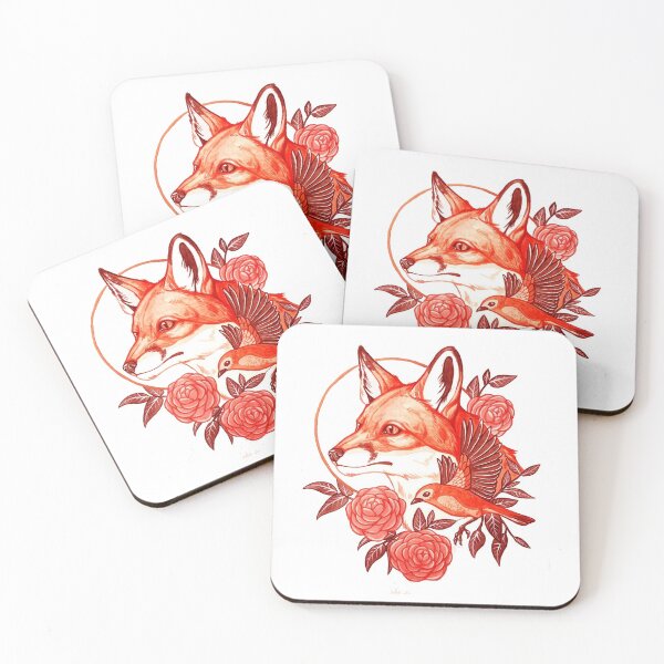 Item preview, fox flowers smile designed and sold by alitazeroart.