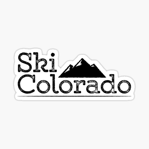 Vintage Ski Colorado Mountains Sticker