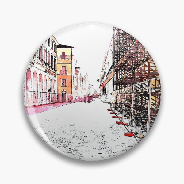 Item preview, L'Aquila: street with scaffoldings designed and sold by Giuseppe Cocco.