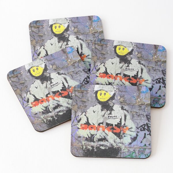 Item preview, Banksy Original Mural Riot Police  designed and sold by WE-ARE-BANKSY.
