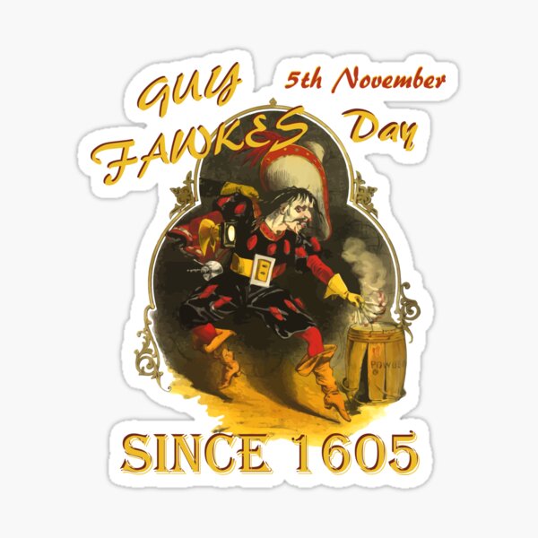 Item preview, Guy Fawkes Day Since 1605 fireworks bonfire (#01) designed and sold by SolidEarthArt.