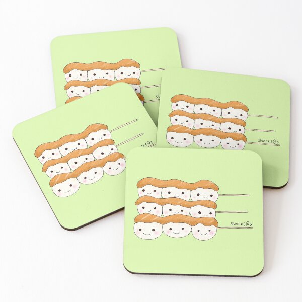 Item preview, Delicious Mitarashi Dango (Japanese Rice Dumplings) designed and sold by Snacks-At-3.