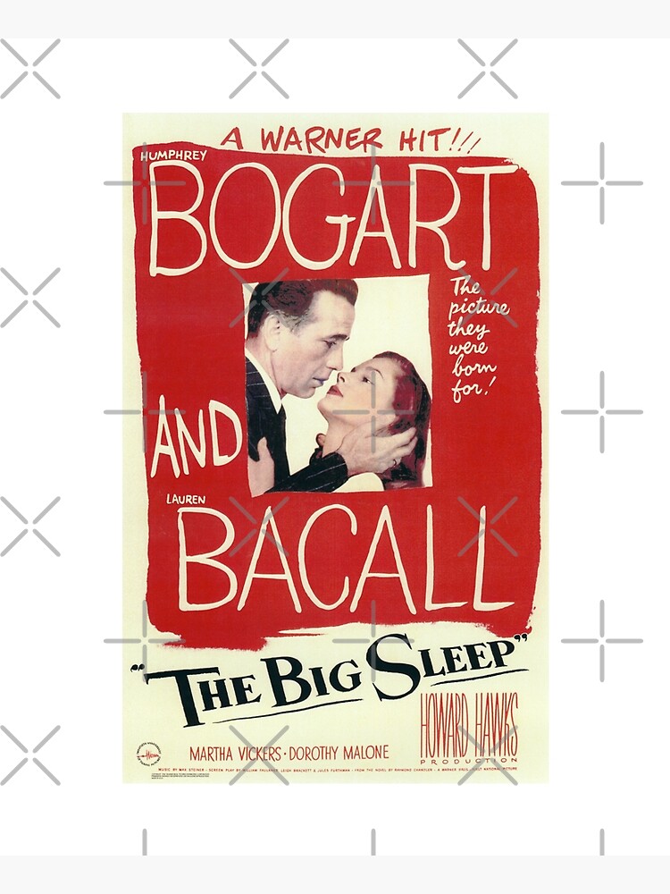 The Big Sleep - vintage movie poster (Bogart, Bacall) by Amberflash
