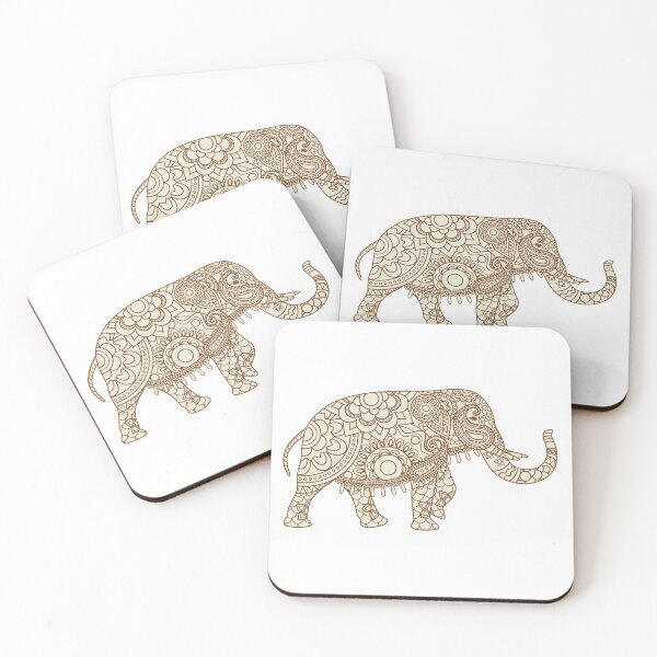 Item preview, Mehndi Indian Elephant Art designed and sold by JTS STORE.