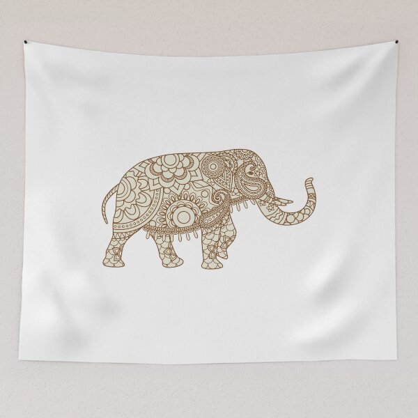 Item preview, Mehndi Indian Elephant Art designed and sold by JTS STORE.