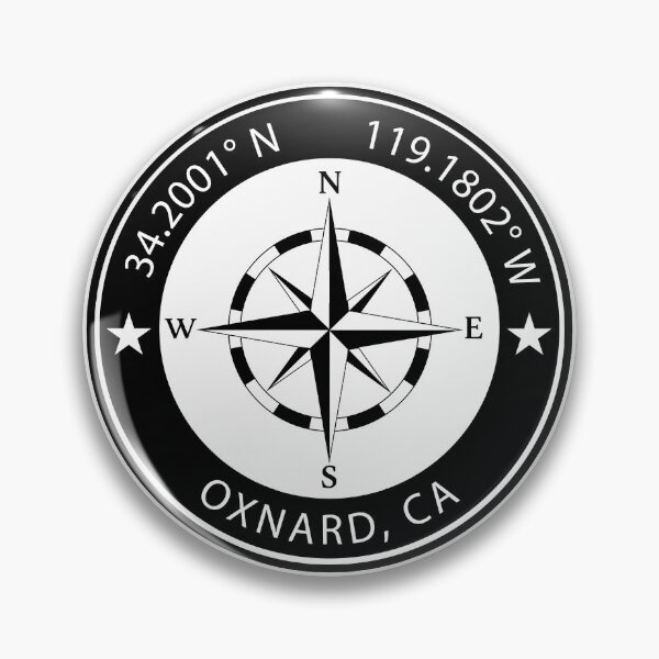 Item preview, Oxnard, California Geographical Coordinates designed and sold by TeeOhGraphics.