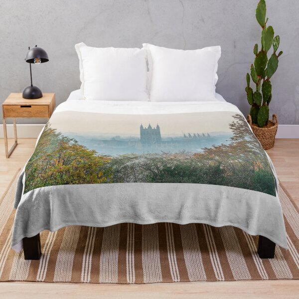 Item preview, Niebla de la Catedral de Canterbury a través de los árboles designed and sold by rogerstanger.